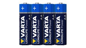 Primary Battery, Alkaline, AA, 1.5V, High Energy, Pack of 4 pieces